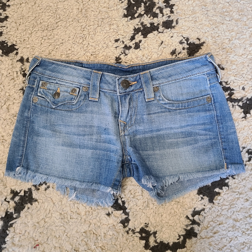 True Religion 28 Denim Jean Shorts